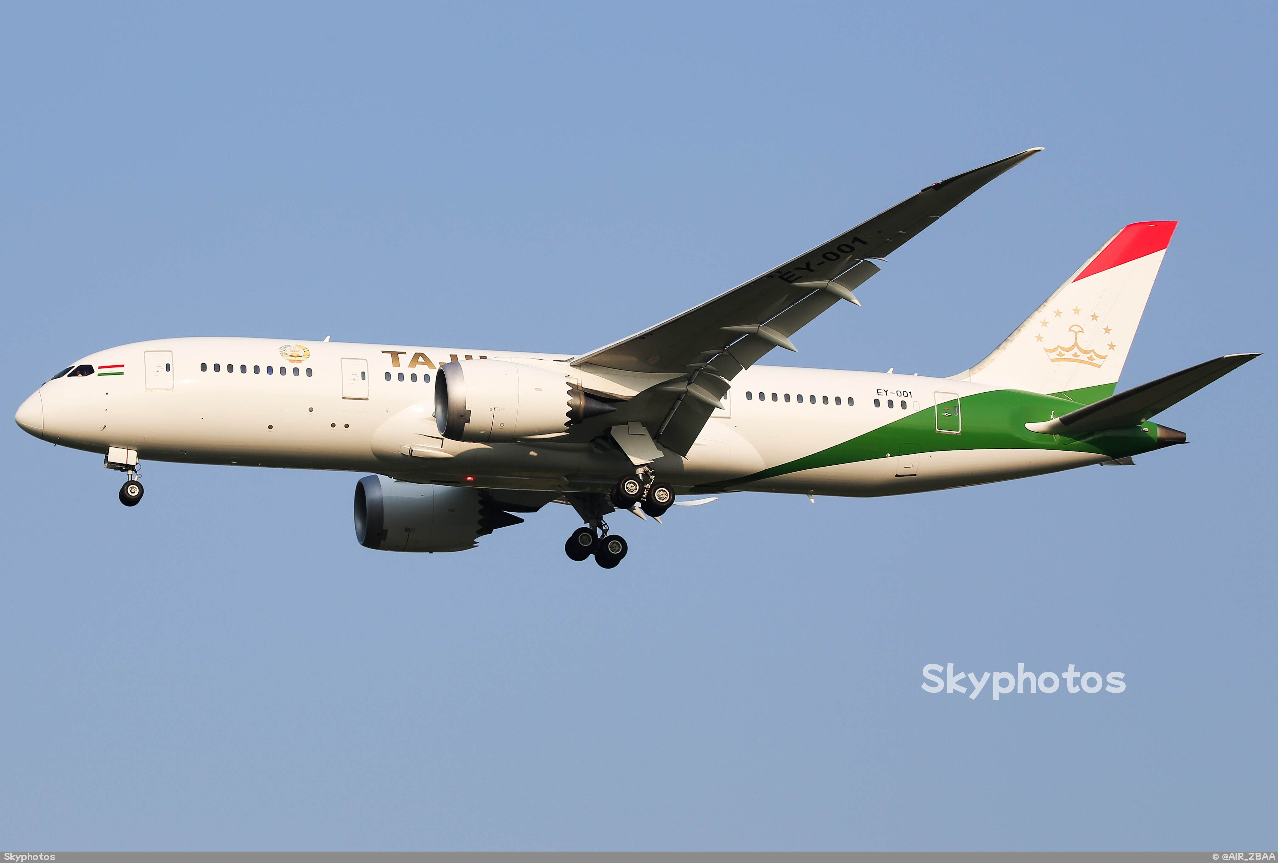 塔吉克斯坦政府 Boeing 787-8
